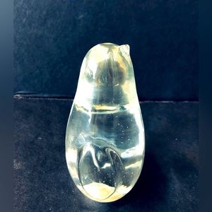 Napcoware Vintage Taiwan Crystal Glass Penguin Paperweight Figurine Statue